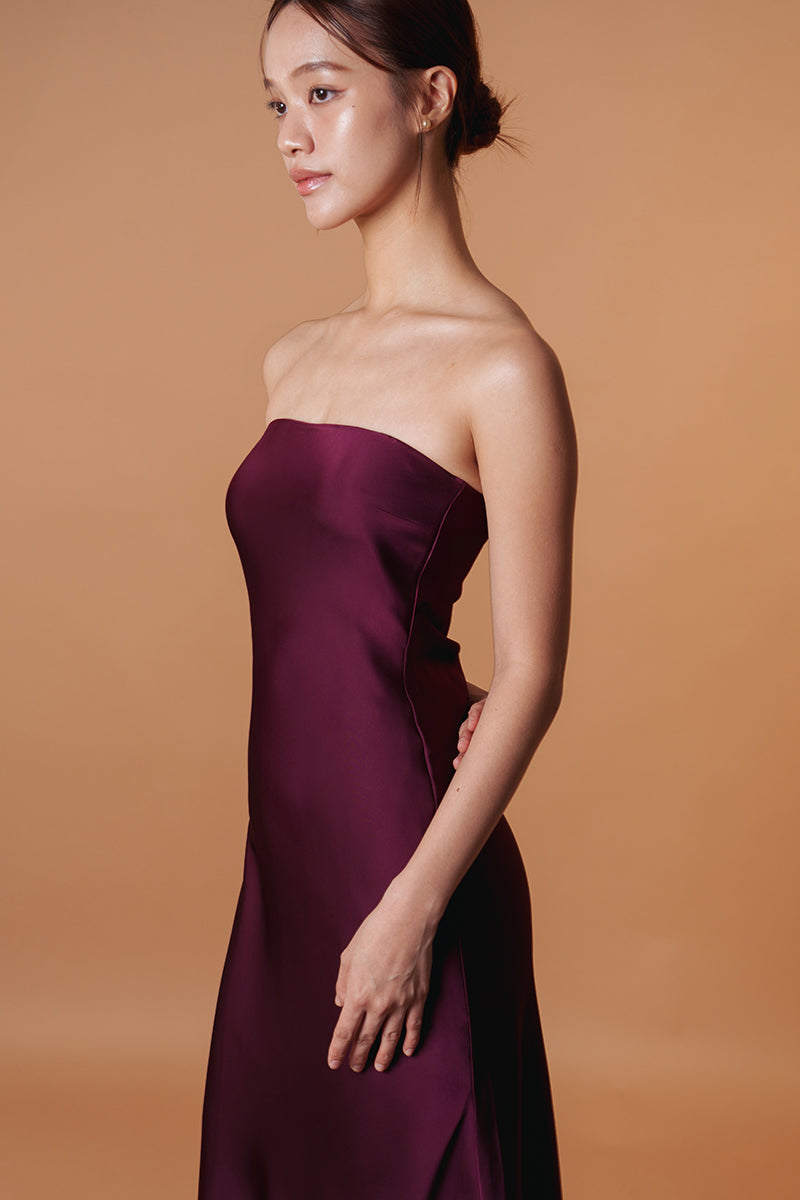 Sierra Satin Maxi Dress