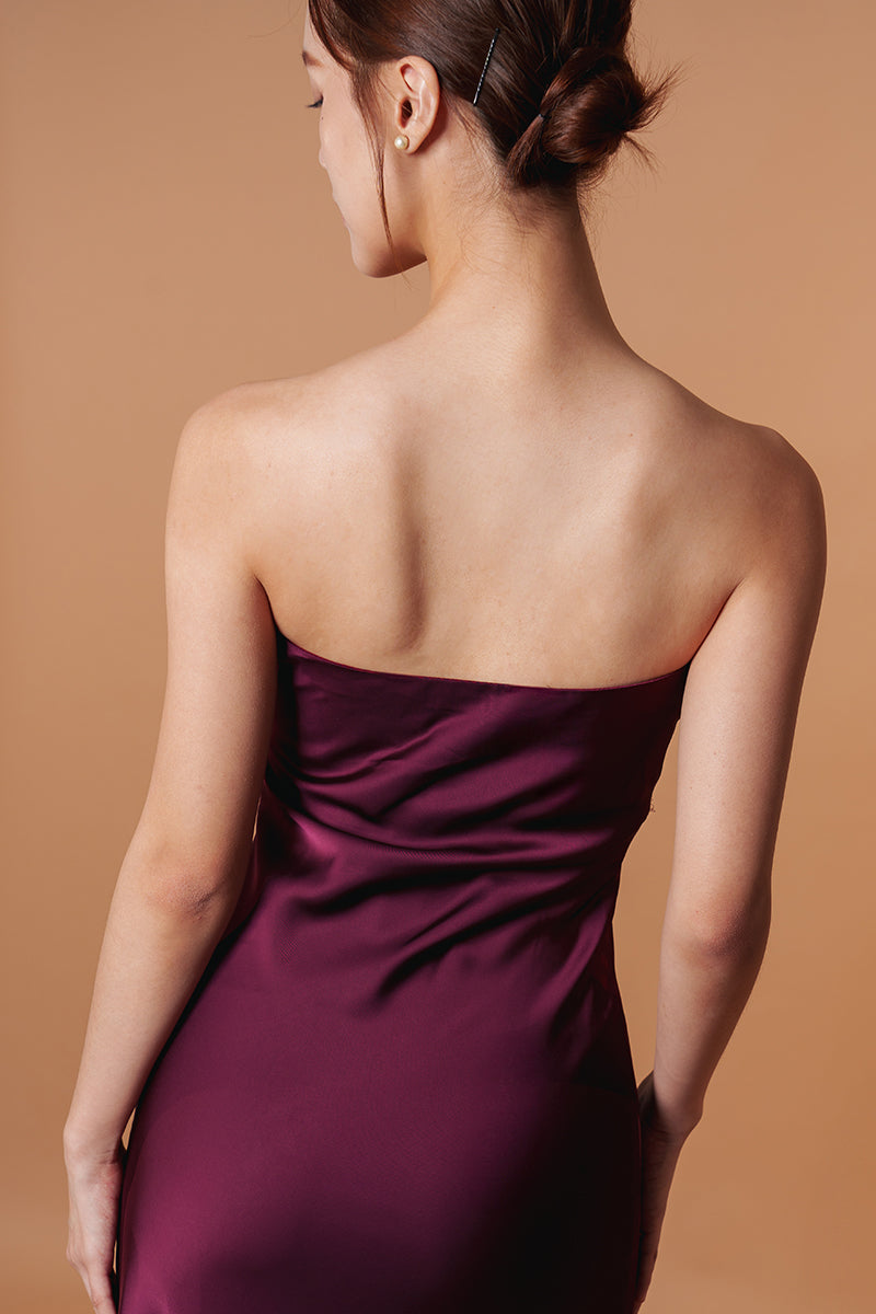 Sierra Satin Maxi Dress