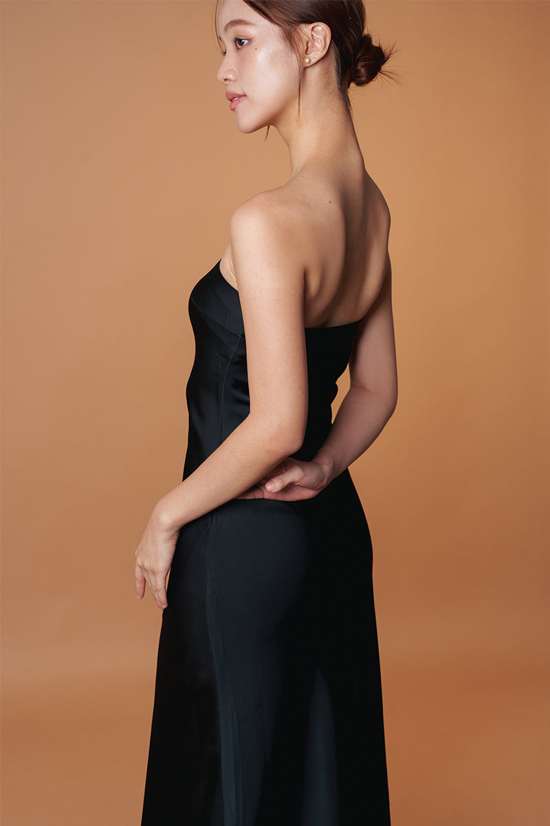 Sierra Satin Maxi Dress